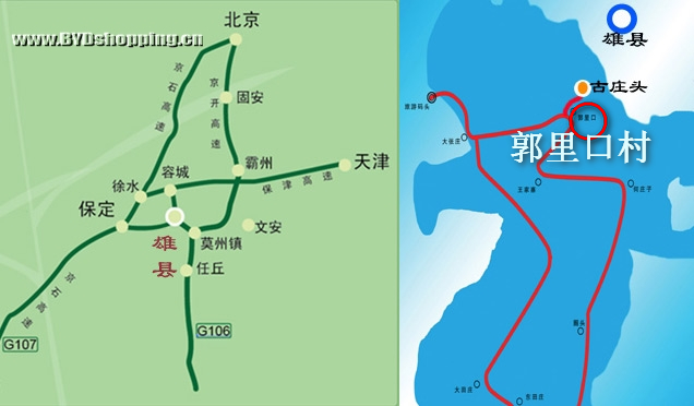 白洋淀地图