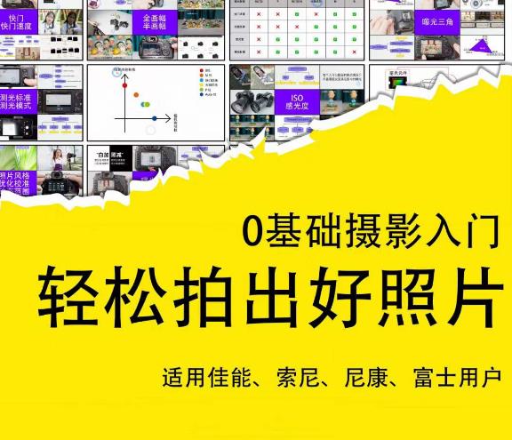 0基础摄影入门，轻松拍出好照片（适用佳能、索尼、尼康、富士用户）-轻松搞定副业 - 高效赚钱方法和建议