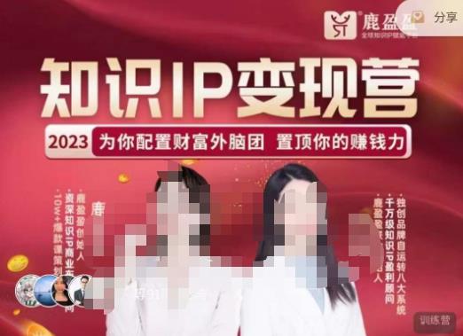 鹿盈盈-知识IP变现实操营，​普通人可复制的知识产品落地实操课，​带你打通知识IP变现底层逻辑-轻松搞定副业 - 高效赚钱方法和建议