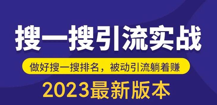 外面收费980的最新公众号搜一搜引流实训课，日引200+-轻松搞定副业 - 高效赚钱方法和建议