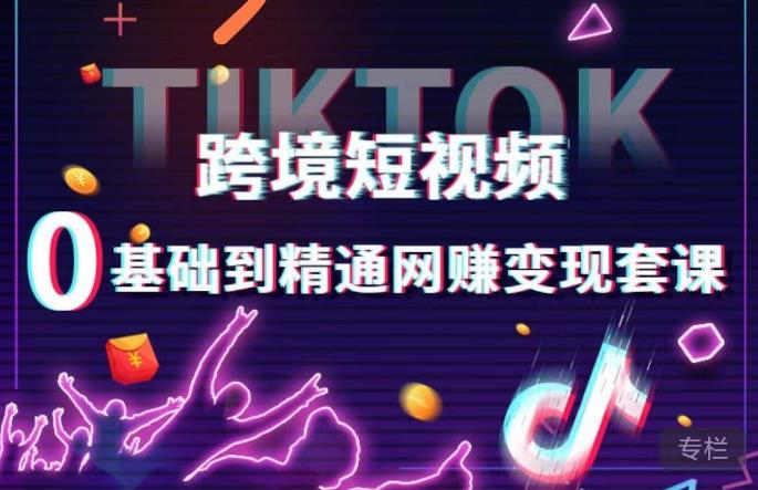 跨境短视频TIKTOK 0基础到精通网赚变现套课，跨境短视频独立站带货变现技巧-轻松搞定副业 - 高效赚钱方法和建议