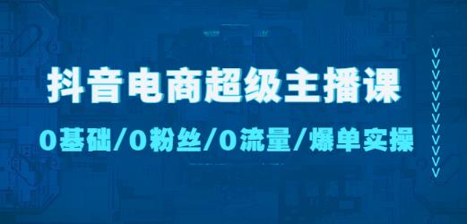抖音电商超级主播课：0基础、0粉丝、0流量、爆单实操！-轻松搞定副业 - 高效赚钱方法和建议