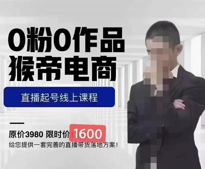 猴帝蚂蚱2023线上课1600，抖音电商0粉起号实操教学，自然流量天花板-轻松搞定副业 - 高效赚钱方法和建议