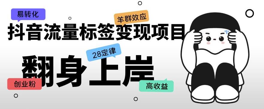 抖音流量标签变现项目，抖音创业粉轻松转化，单价高收益简单-轻松搞定副业 - 高效赚钱方法和建议