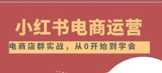 小红书店铺运营从小白到大神2.0，从入门到精通-轻松搞定副业 - 高效赚钱方法和建议