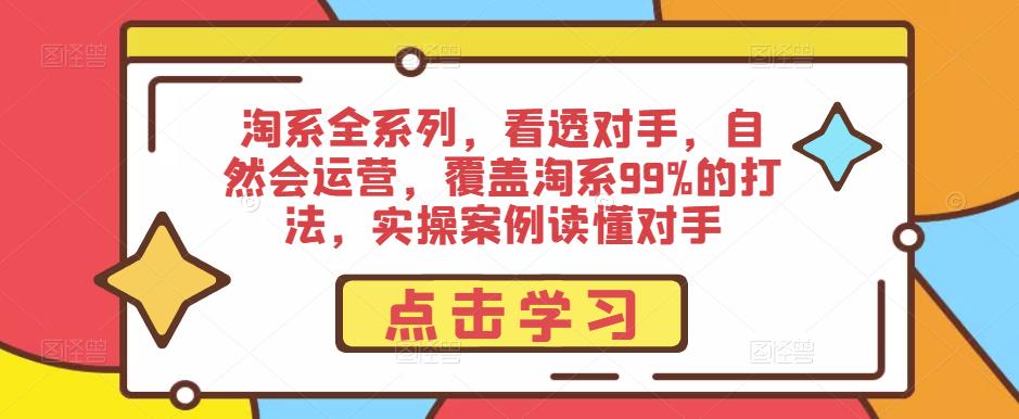 淘系全系列，看透对手，自然会运营，覆盖淘系99%的打法，实操案例读懂对手-轻松搞定副业 - 高效赚钱方法和建议