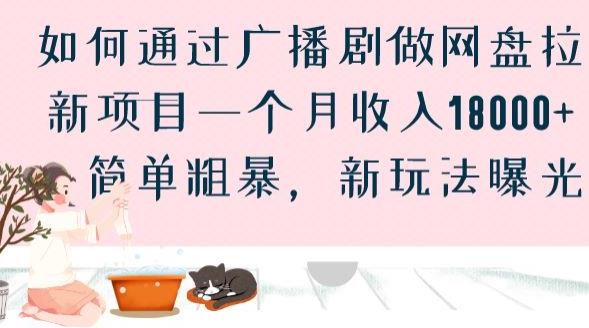 如何通过广播剧做网盘拉新项目一个月收入18000+，简单粗暴，新玩法曝光【揭秘】-轻松搞定副业 - 高效赚钱方法和建议