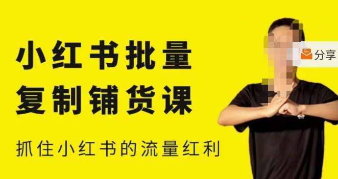 张宾·小红书批量复制铺货课，小红书0-1快速起号变现玩法，抓住小红书的流量红利（更新2023年3月）-轻松搞定副业 - 高效赚钱方法和建议