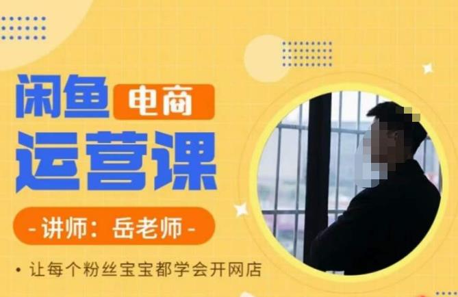 岳老师·闲鱼电商运营课，让每个粉丝宝宝都学会开网店-轻松搞定副业 - 高效赚钱方法和建议