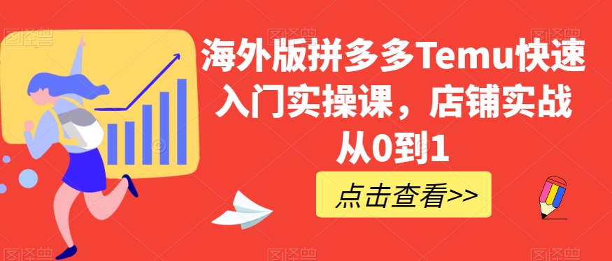 海外版拼多多Temu快速入门实操课，店铺实战从0到1-轻松搞定副业 - 高效赚钱方法和建议