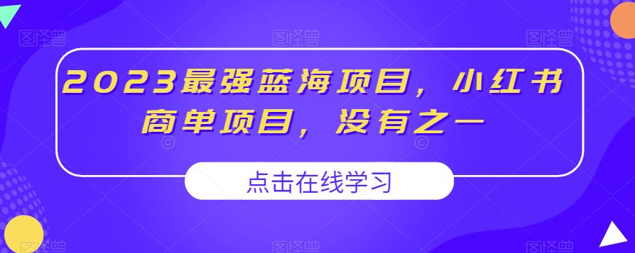 2023最强蓝海项目，小红书商单项目，没有之一【揭秘】-轻松搞定副业 - 高效赚钱方法和建议