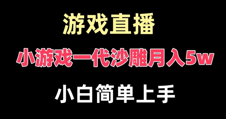 玩小游戏一代沙雕月入5w，爆裂变现，快速拿结果，高级保姆式教学【揭秘】-轻松搞定副业 - 高效赚钱方法和建议