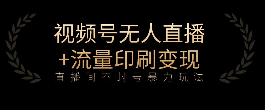 全网首发视频号不封号无人直播暴利玩法+流量印刷机变现，日入1000+【揭秘】-轻松搞定副业 - 高效赚钱方法和建议