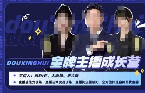 唐sir抖星汇·金牌主播成长营，全方位打造金牌带货主播，助力更多主播抓住带货的风口与红利-轻松搞定副业 - 高效赚钱方法和建议