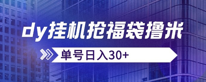 抖音抢福袋/抢红包脚本，只要号多放着一天抢个30+没问题的【揭秘】-轻松搞定副业 - 高效赚钱方法和建议
