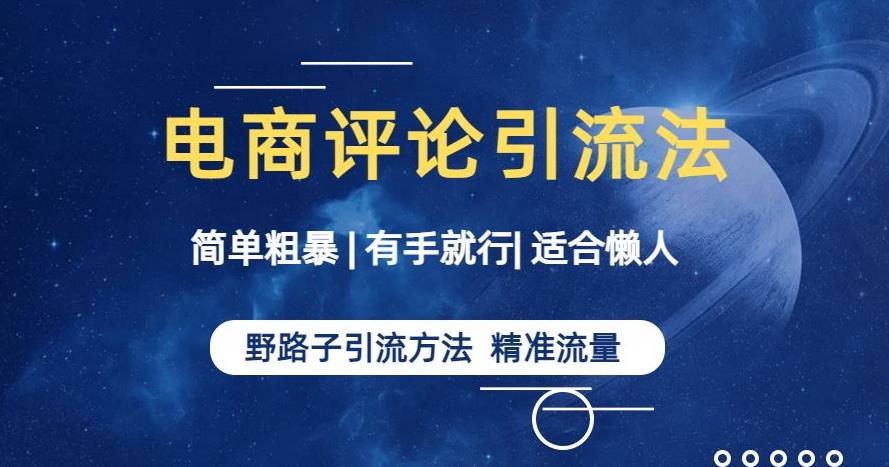 简单粗暴野路子引流-电商平台评论引流大法，适合懒人有手就行【揭秘】-轻松搞定副业 - 高效赚钱方法和建议