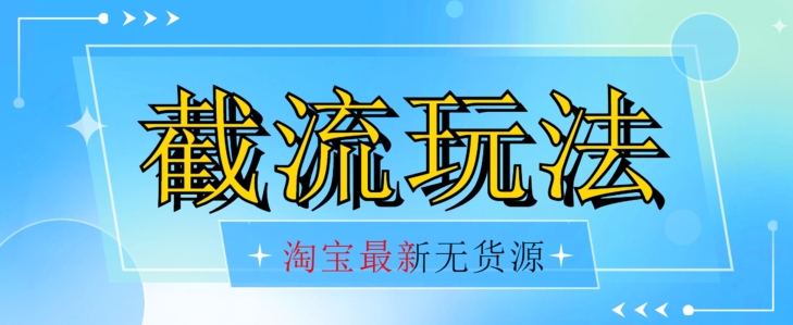 首发价值2980最新淘宝无货源不开车自然流超低成本截流玩法日入300+【揭秘】【1016更新】-轻松搞定副业 - 高效赚钱方法和建议