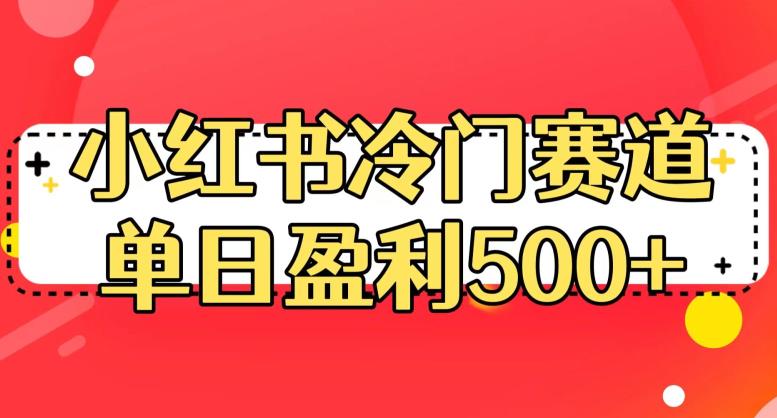 小红书冷门赛道，单日盈利500+【揭秘】-轻松搞定副业 - 高效赚钱方法和建议