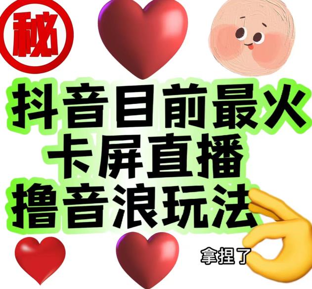 外面收费1980的抖音卡屏直播玩法，一个抖音号可以撸几百到几千不等【详细玩法教程】-轻松搞定副业 - 高效赚钱方法和建议
