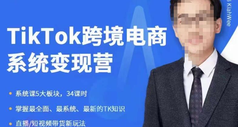 嘉伟5月新课《TiKToK跨境电商变现营》跨境电商系统传授TikTok玩法，从小白到高手，真正的电商实战课程-轻松搞定副业 - 高效赚钱方法和建议