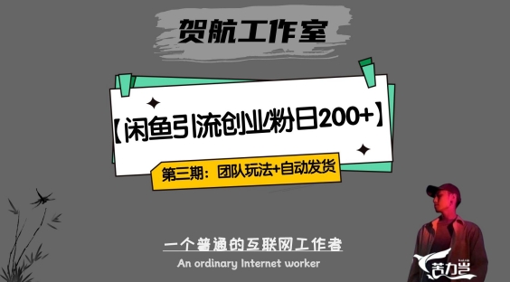第三期：暴力引流，无脑搬运，闲鱼创业粉引流一天200+，更新全自动发货的团队闭环模式【揭秘】-轻松搞定副业 - 高效赚钱方法和建议
