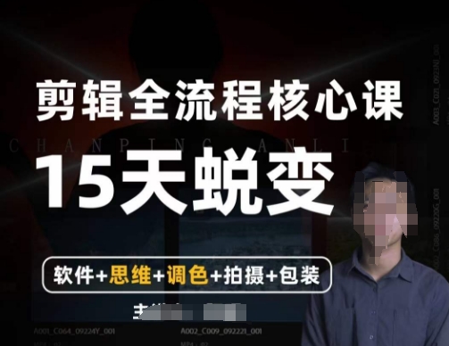 阿晖【全能剪辑高手训练营】剪辑+思维+调色+拍摄+包装（5合1）-轻松搞定副业 - 高效赚钱方法和建议