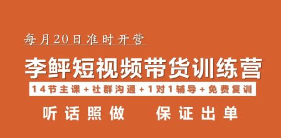 李鲆·短视频带货第16期，一部手机，碎片化时间，零基础也能做，听话照做，保证出单-轻松搞定副业 - 高效赚钱方法和建议