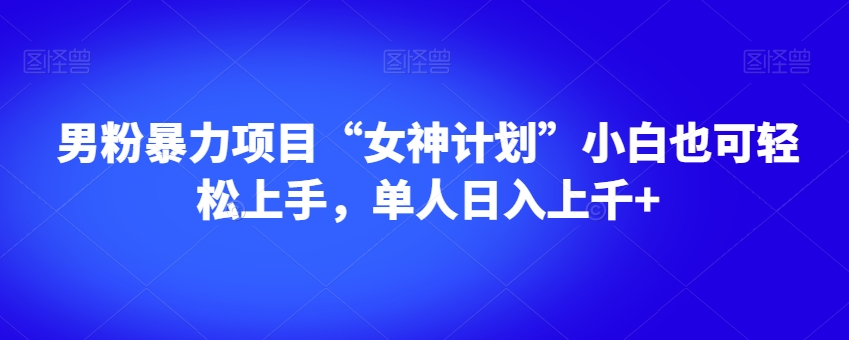 男粉暴力项目“女神计划”小白也可轻松上手，单人日入上千+【揭秘】-轻松搞定副业 - 高效赚钱方法和建议