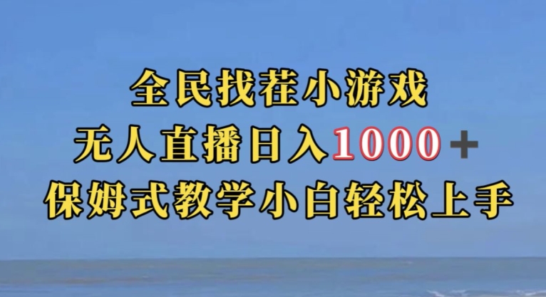 全民找茬小游戏直播玩法，抖音爆火直播玩法，日入1000+-轻松搞定副业 - 高效赚钱方法和建议
