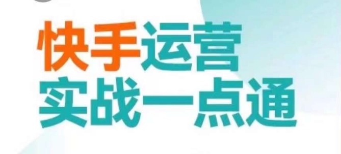 快手运营实战一点通，这套课用小白都能学会的方法教你抢占用户，做好生意-轻松搞定副业 - 高效赚钱方法和建议
