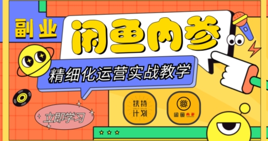 闲鱼精细化运营入门+高阶实战教学，从底层逻辑到轻松变现，多维度玩转闲鱼副业-轻松搞定副业 - 高效赚钱方法和建议