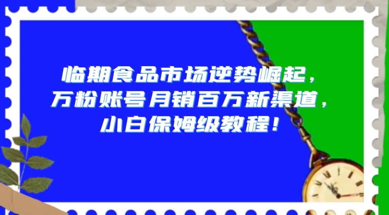 临期食品市场逆势崛起，万粉账号月销百万新渠道，小白保姆级教程【揭秘】-轻松搞定副业 - 高效赚钱方法和建议