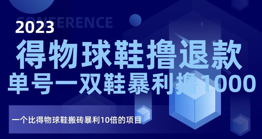 2023得物球鞋撸退款，单号一双鞋暴利撸1000，一个比得物球鞋搬砖暴利10倍的项目【揭秘】-轻松搞定副业 - 高效赚钱方法和建议