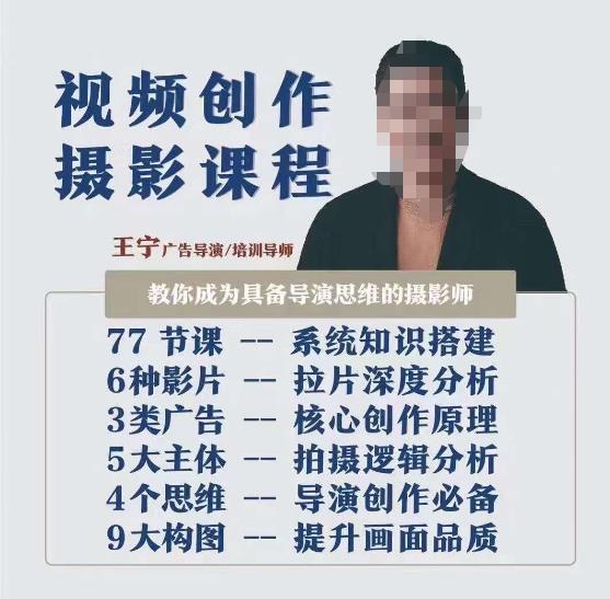 视频创作摄影课程，教你成为具备导演思维的摄影师（导演思维+拍摄技巧+拉片解析+职业发展建议）-轻松搞定副业 - 高效赚钱方法和建议