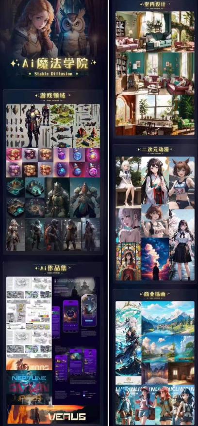 Ai魔法绘画 Stable Diffusion专业课高效辅助Ui/运营作品集0到精通系统课-轻松搞定副业 - 高效赚钱方法和建议