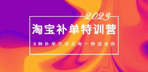 2023最新淘宝补单特训营，8种补单方法总有一种适合你！-轻松搞定副业 - 高效赚钱方法和建议