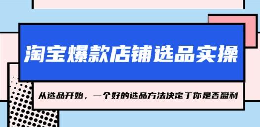 淘宝爆款店铺选品实操，2023从选品开始，一个好的选品方法决定于你是否盈利-轻松搞定副业 - 高效赚钱方法和建议