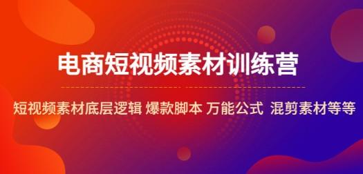 电商短视频素材训练营：短视频素材底层逻辑 爆款脚本 万能公式 混剪素材等-轻松搞定副业 - 高效赚钱方法和建议