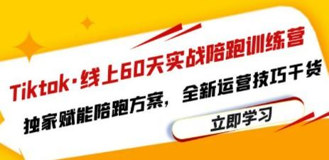 Tiktok·线上60天实战陪跑训练营，独家赋能陪跑方案，全新运营技巧干货-轻松搞定副业 - 高效赚钱方法和建议