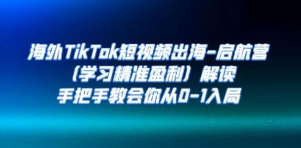 海外TikTok短视频出海-启航营（学习精准盈利）解读，手把手教会你从0-1入局-轻松搞定副业 - 高效赚钱方法和建议