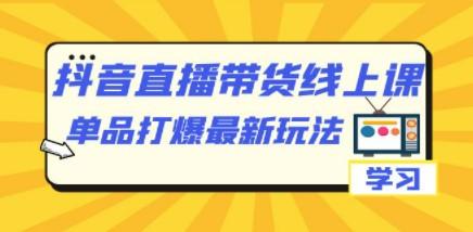 抖音·直播带货线上课，单品打爆最新玩法（12节课）-轻松搞定副业 - 高效赚钱方法和建议