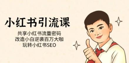 小红书引流课「共享小红书流量密码 改造小白逆袭百万大咖 玩转小红书SEO」-轻松搞定副业 - 高效赚钱方法和建议