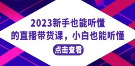 2023新手也能听懂的直播带货课，小白也能听懂，20节完整-轻松搞定副业 - 高效赚钱方法和建议