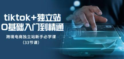tk+独立站从0基础入门到精通，跨境电商独立站新手必学课（33节课）-轻松搞定副业 - 高效赚钱方法和建议