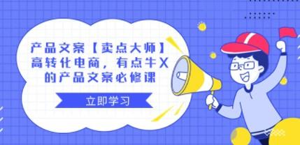 产品文案【卖点 大师】高转化电商，有点牛X的 产品文案必修课-轻松搞定副业 - 高效赚钱方法和建议