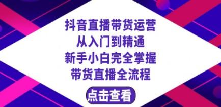 抖音直播带货 运营从入门到精通，新手完全掌握带货直播全流程（23节）-轻松搞定副业 - 高效赚钱方法和建议