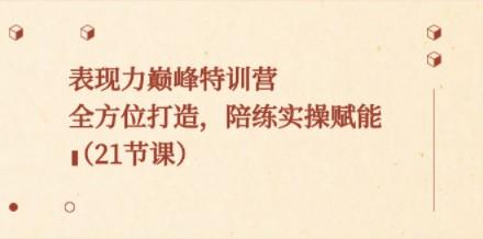 表现力巅峰特训营，全方位打造，陪练实操赋能（21节课）-轻松搞定副业 - 高效赚钱方法和建议