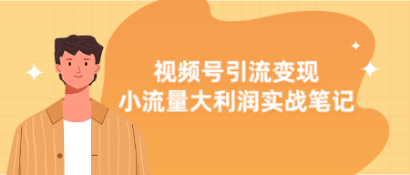 视频号引流变现 小流量大利润实战笔记-轻松搞定副业 - 高效赚钱方法和建议