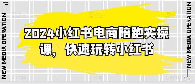 2024小红书电商陪跑实操课，快速玩转小红书，超过20节精细化课程-轻松搞定副业 - 高效赚钱方法和建议