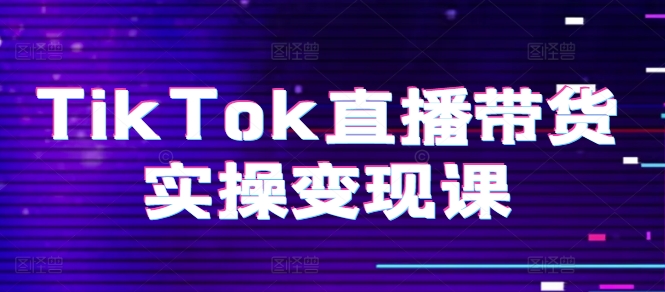 TikTok直播带货实操变现课：系统起号、科学复盘、变现链路、直播配置、小店操作流程、团队搭建等。-轻松搞定副业 - 高效赚钱方法和建议